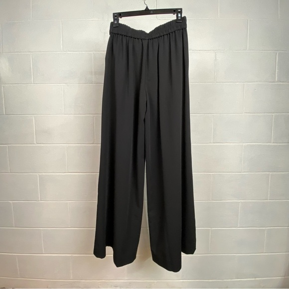 Madewell Caldwell Wide Leg Pull on Pleated Trouser Pants Size 4 Black E4257 *EUC - Picture 9 of 12